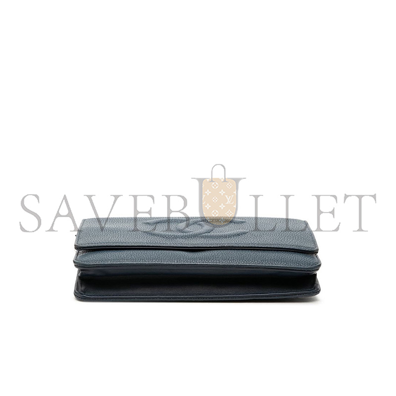 Ch**el MASTER CAVIAR TIMELESS WALLET ON CHAIN (19*12.5*3.5cm)